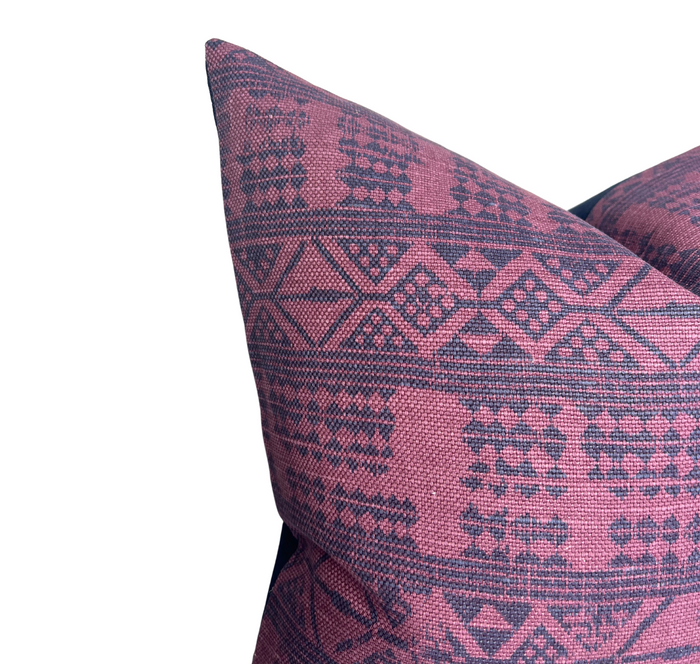Dekowe Addis Pillow Cover In Midnight Pasha Peter Dunham Textiles