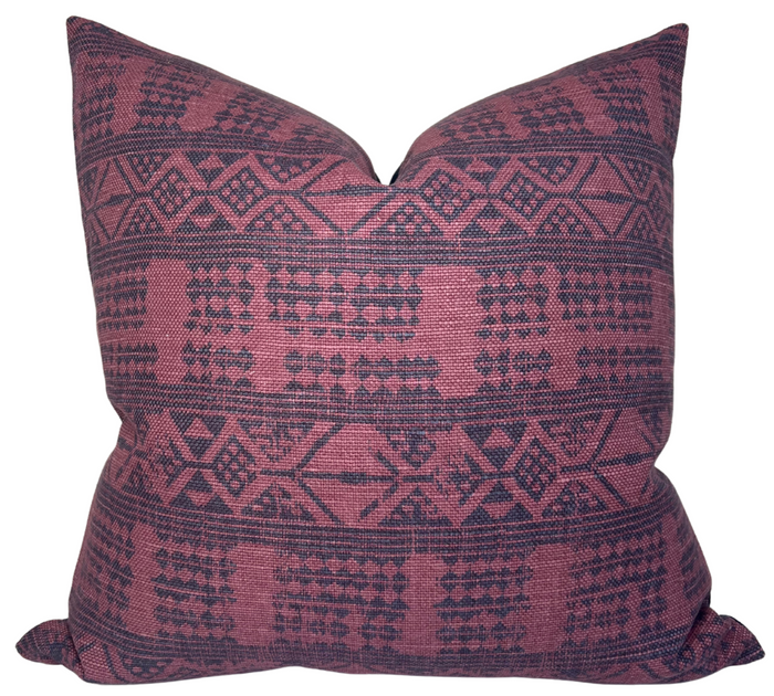 dekowe Addis Pillow Cover in Midnight Pasha Peter Dunham Textiles