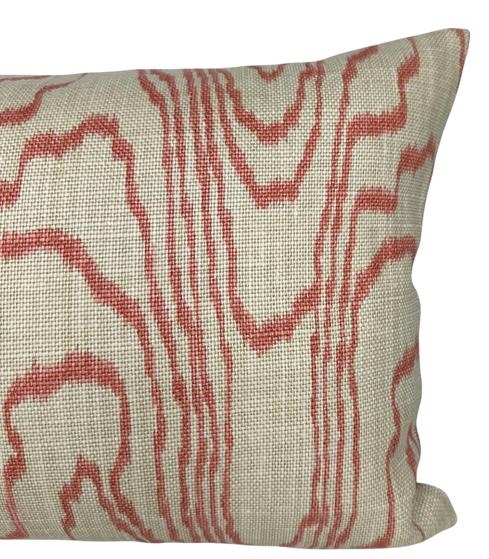 Dekowe Agate Pillow Cover In Salmon Kelly Wearstler Textiles