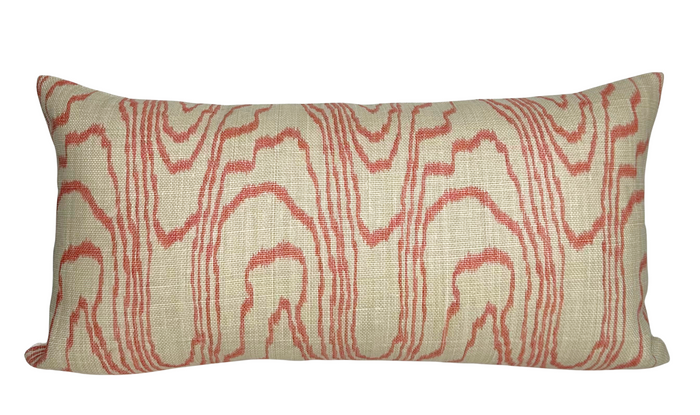 dekowe Agate Pillow Cover in Salmon Kelly Wearstler Textiles