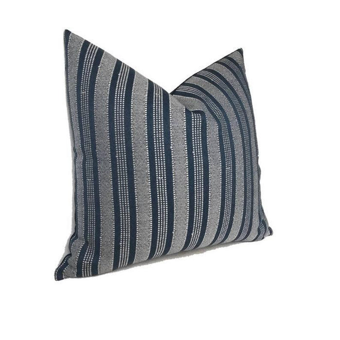 Dekowe Amida Pillow Cover In White On Indigo Peter Dunham Textiles