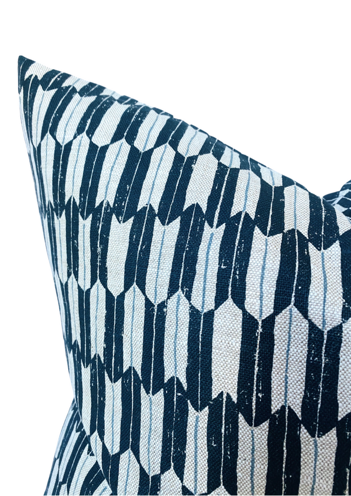 Dekowe Arrow Pillow Cover In Indigo McLaurin + Piercey Textiles