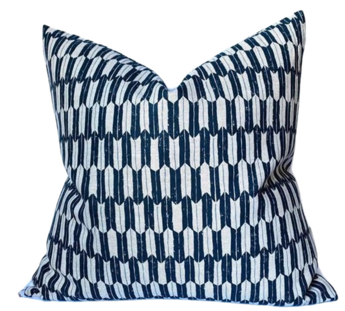 dekowe Arrow Pillow Cover in Indigo McLaurin + Piercey Textiles