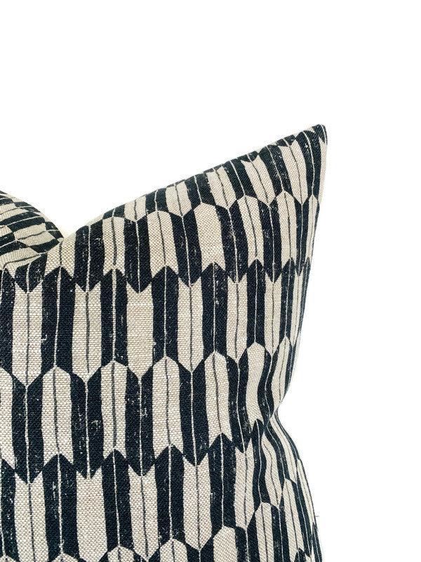 Dekowe Arrow Pillow Cover In Jet Black McLaurin + Piercey Textiles