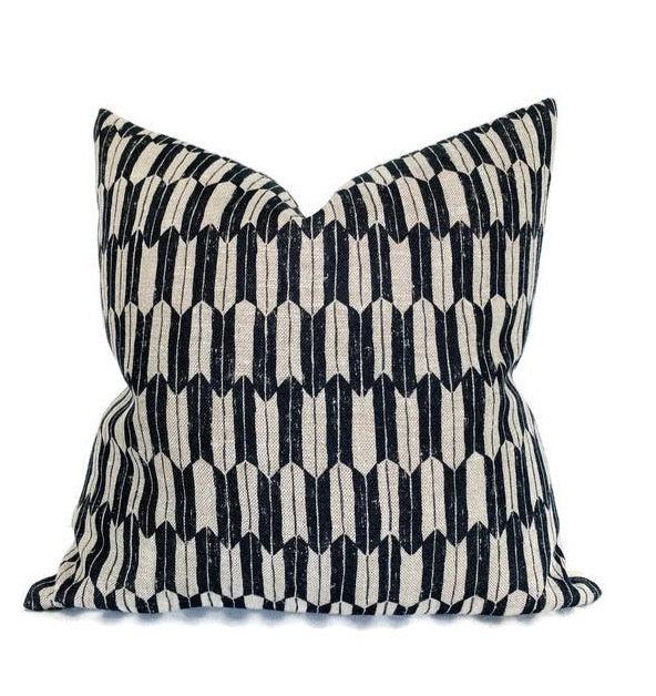 dekowe Arrow Pillow Cover in Jet Black McLaurin + Piercey Textiles