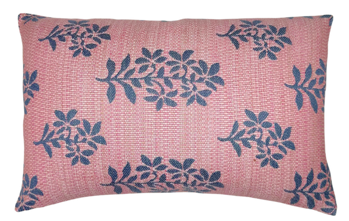 dekowe ASHA Pillow Cover in Pink + Blue Peter Dunham Textiles