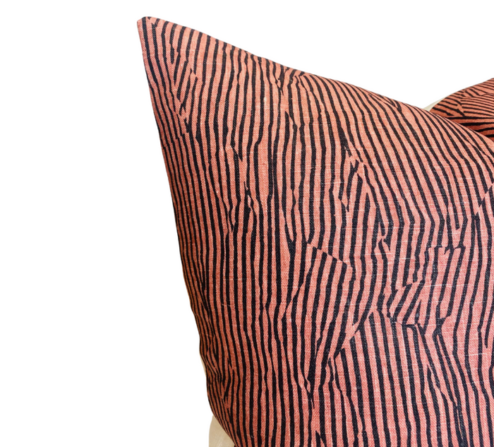 Dekowe Avant Pillow Cover In Salmon Kelly Wearstler Textiles