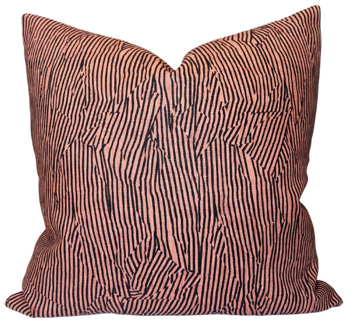 dekowe Avant Pillow Cover in Salmon Kelly Wearstler Textiles