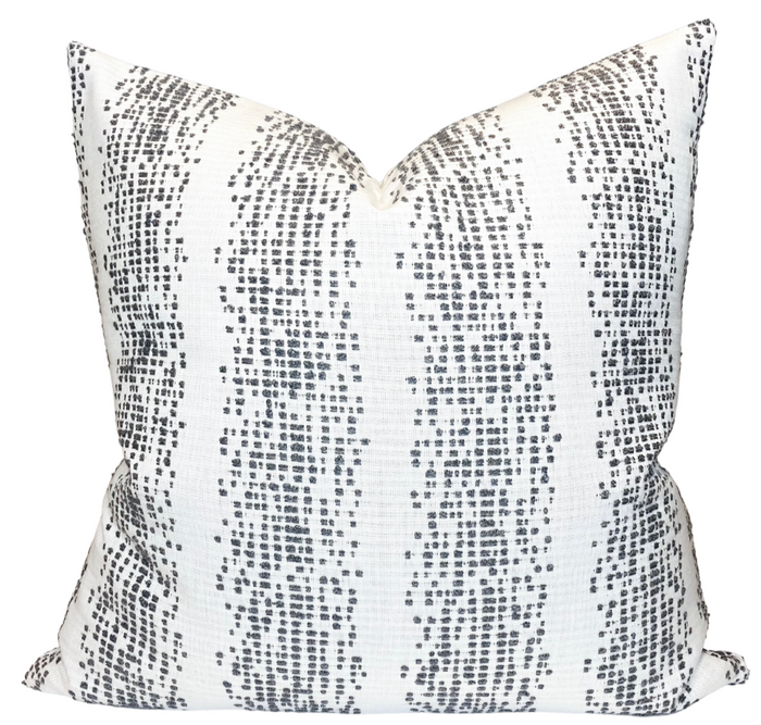 dekowe Balboa Pillow Cover in Pewter Kelly Wearstler Textiles