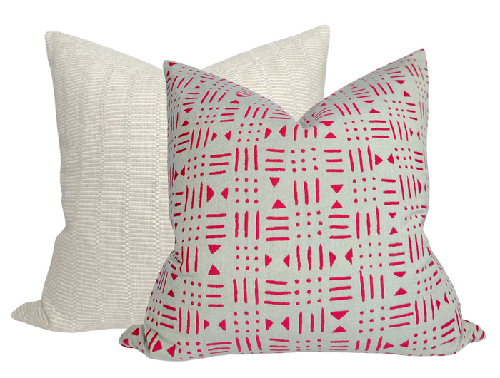 Dekowe Bamako Pillow Cover In Graseille Decorative Pillows