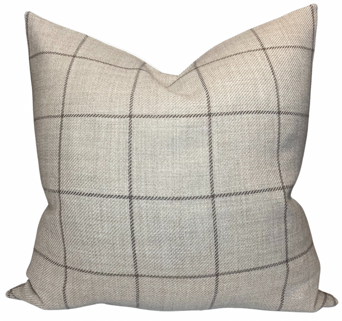 dekowe Bancroft Wool Pillow Cover in Malt Brown Schumacher Textiles