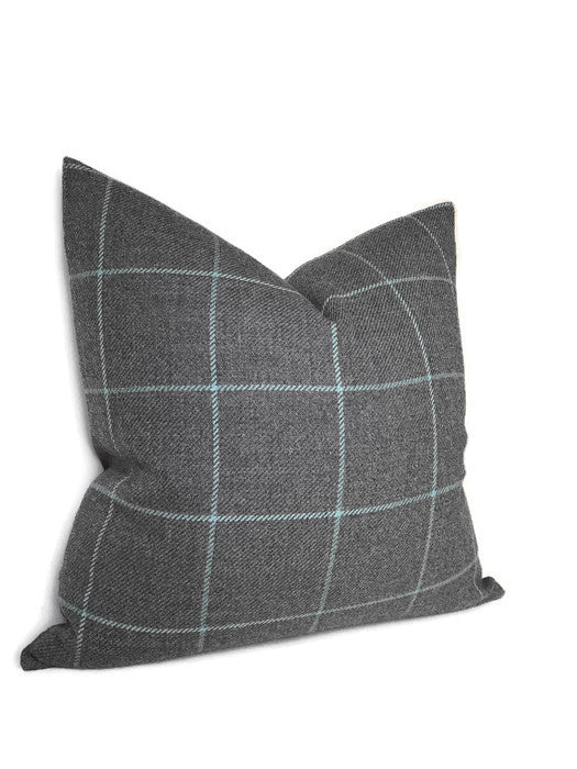 Dekowe Bancroft Wool Pillow Cover In Oxford Grey Schumacher Textiles