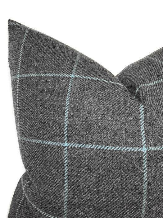 Dekowe Bancroft Wool Pillow Cover In Oxford Grey Schumacher Textiles