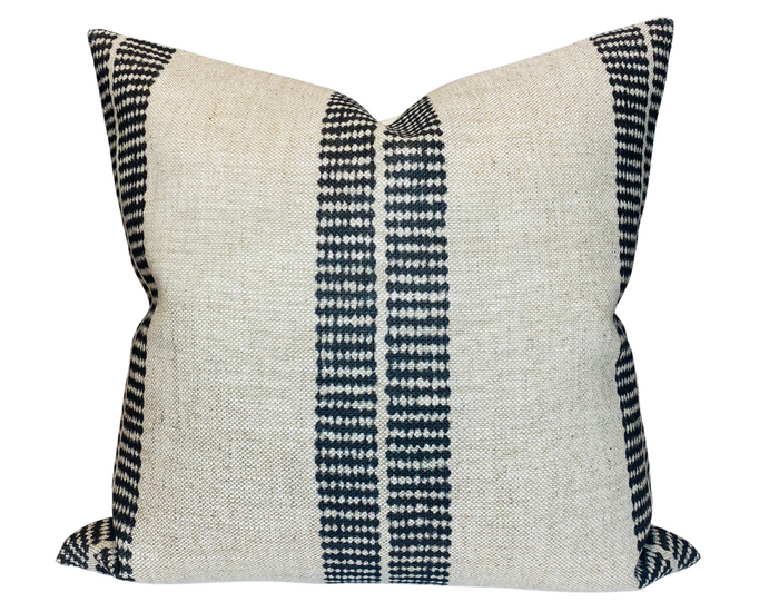 dekowe Band Pillow Cover in Jet McLaurin + Piercy Textiles