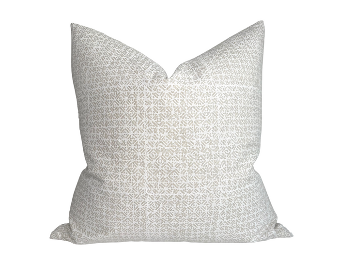 dekowe Batik Pillow Cover in Chalk Walter G Textiles