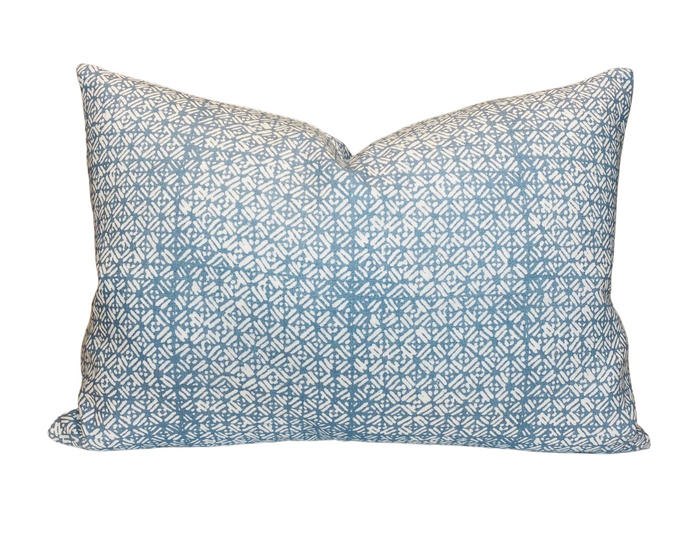dekowe Batik Pillow Cover in Dusk Blue Walter G Textiles