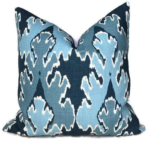 dekowe Bengal Bazaar Pillow Cover in Teal Kelly Wearstler Textiles
