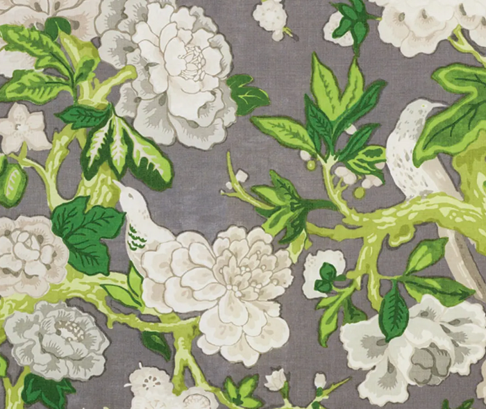 Dekowe Bermuda Blossoms Pillow Cover In Slate Schumacher Textiles