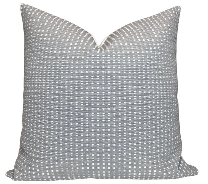 dekowe Biloba Pillow Cover in Steel Grey Indoor Outdoor Pillow