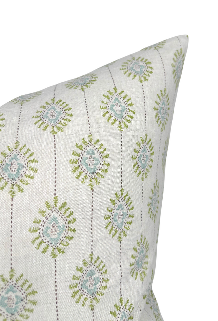 Dekowe Bombay Pillow Cover In Moss Walter G Textiles