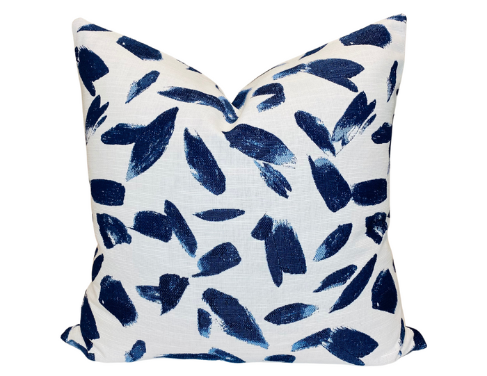 dekowe Breezy Pillow Cover in Lapis Blue Indoor Outdoor