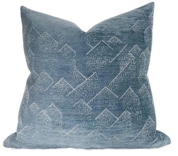 dekowe Brink Pillow Cover in Delft Ivory Kelly Wearstler Textiles