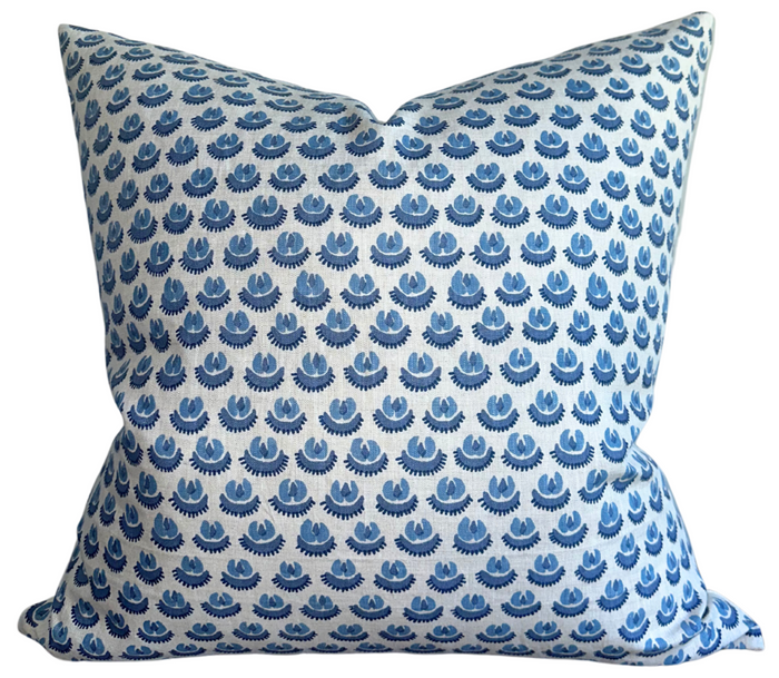 dekowe Cadiz Pillow Cover in Blue Walter G Textiles