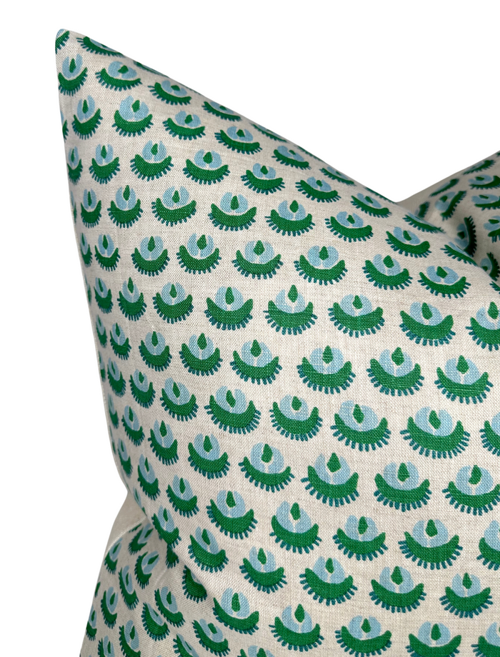 Dekowe Cadiz Pillow Cover In Green Walter G Textiles