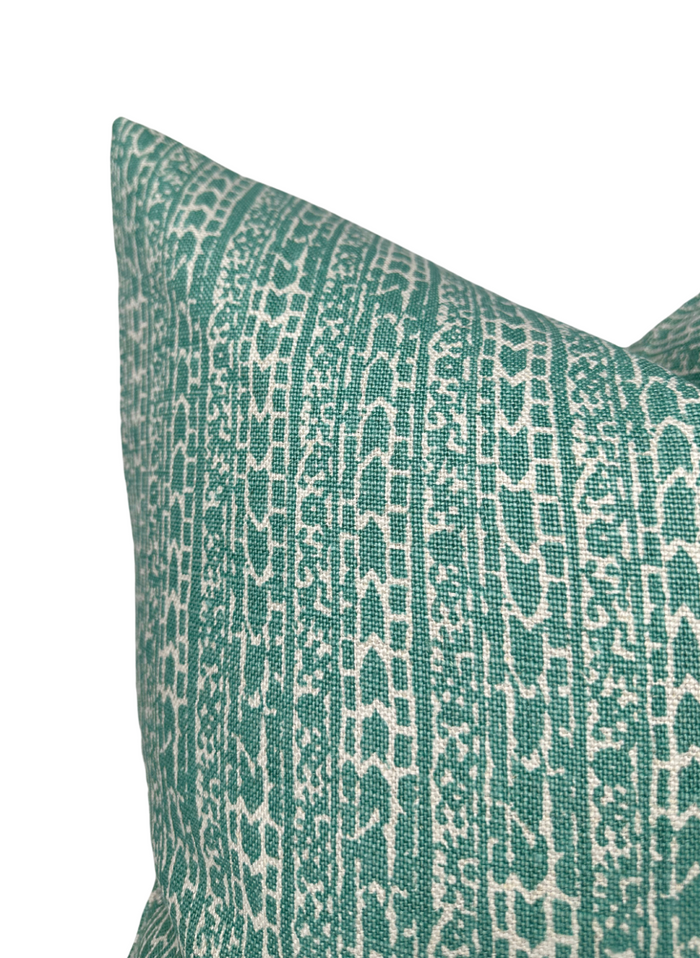 Dekowe Char Pillow Cover In Nile Peter Dunham Textiles
