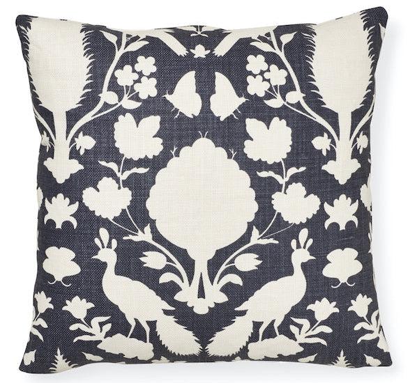 Dekowe Chenonceau Pillow Cover In Charcoal Schumacher Textiles