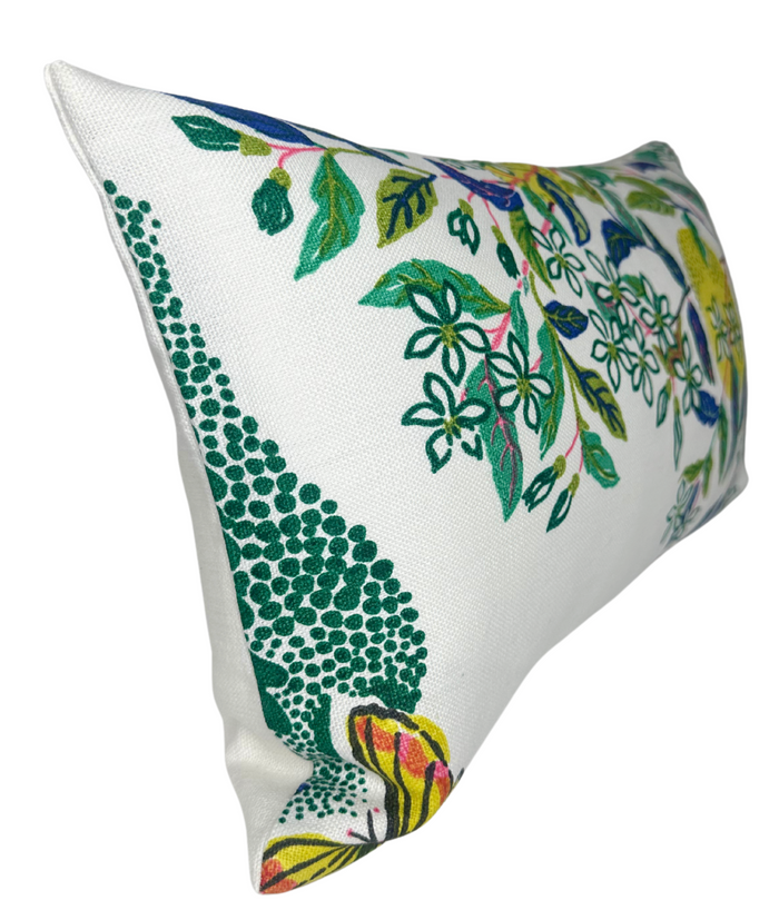 Dekowe Citrus Garden Pillow Cover In Limes F. Schumacher Textiles