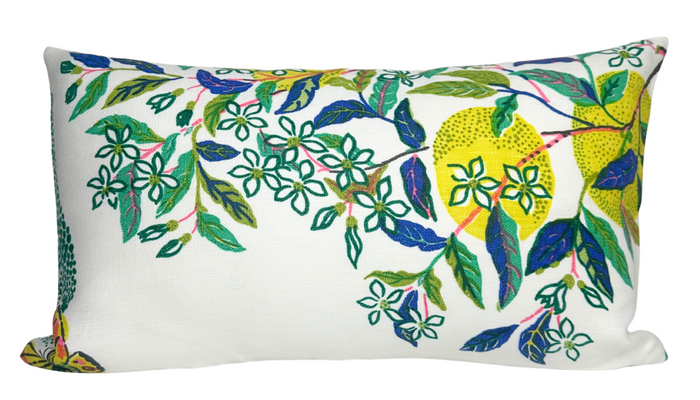 Dekowe Citrus Garden Pillow Cover In Limes F. Schumacher Textiles