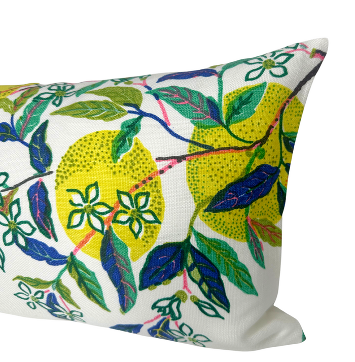 Dekowe Citrus Garden Pillow Cover In Limes F. Schumacher Textiles