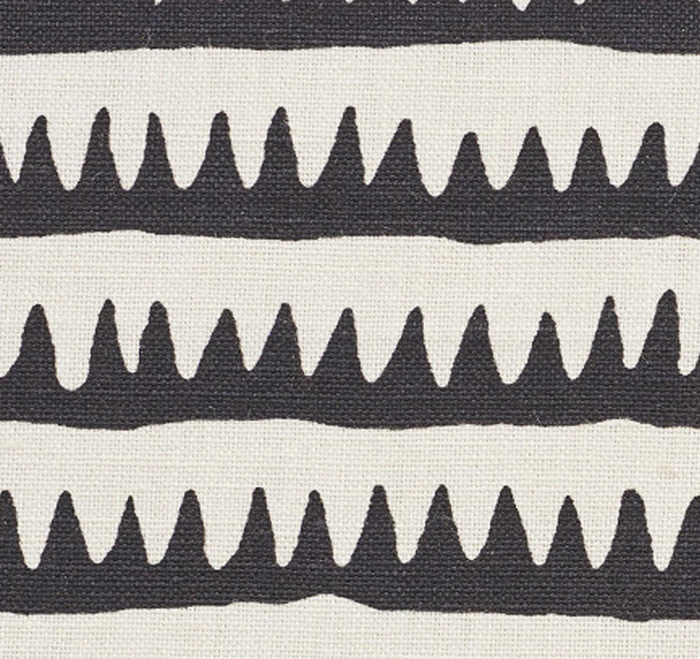 Dekowe Corfu Stripe Pillow Cover In Black Schumacher Textiles