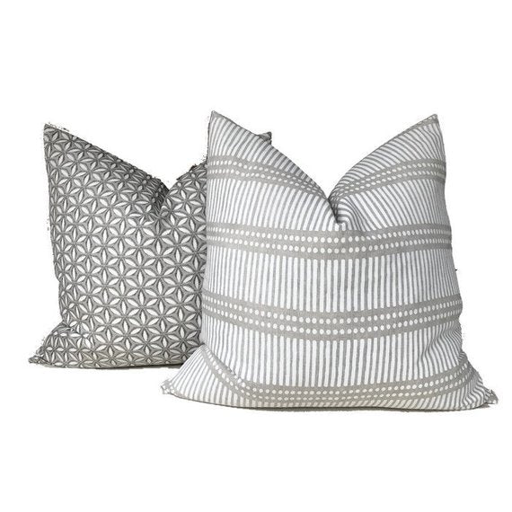 Dekowe Dash Dot Pillow Cover In Chalk Walter G Pillows Decorative Throw Pillows