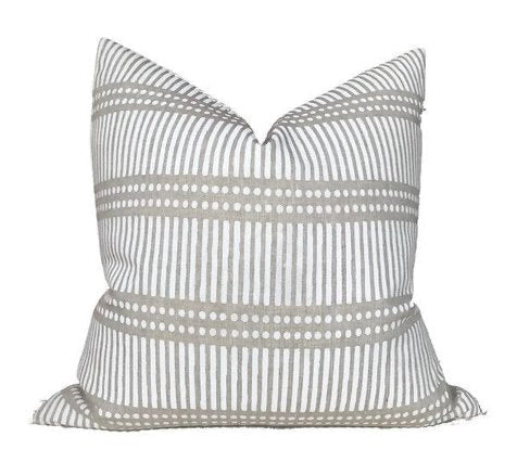 dekowe Dash Dot Pillow Cover in Chalk Walter G Pillows Decorative Throw Pillows