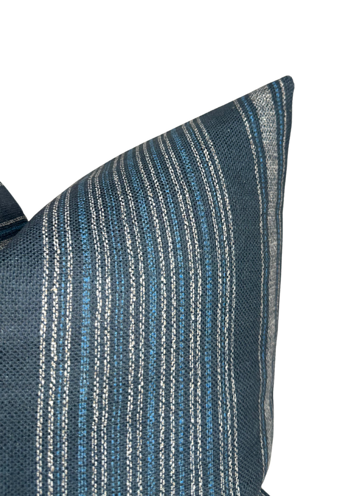 Dekowe Dash Pillow Cover In Indigo McLaurin + Piercy Textiles