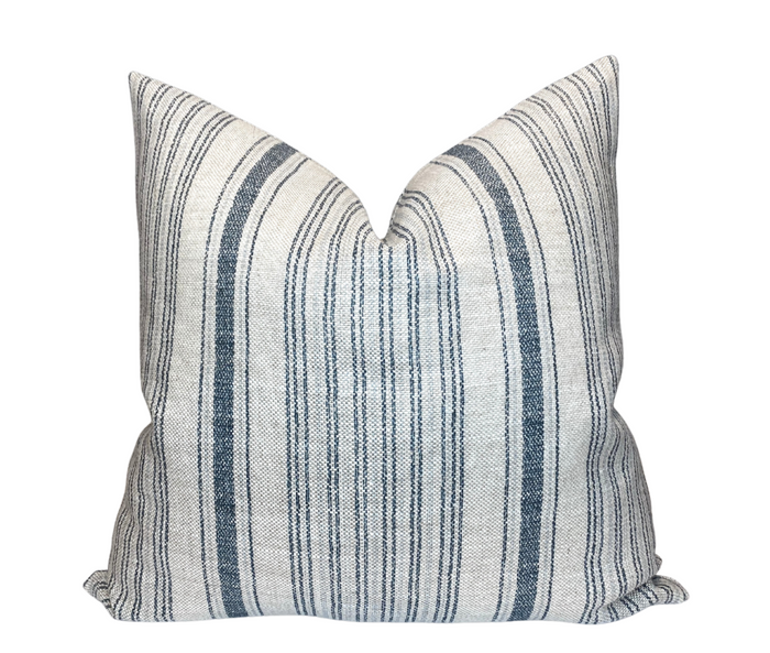 dekowe Dash Pillow Cover in Mineral Blue McLaurin + Piercy Textiles