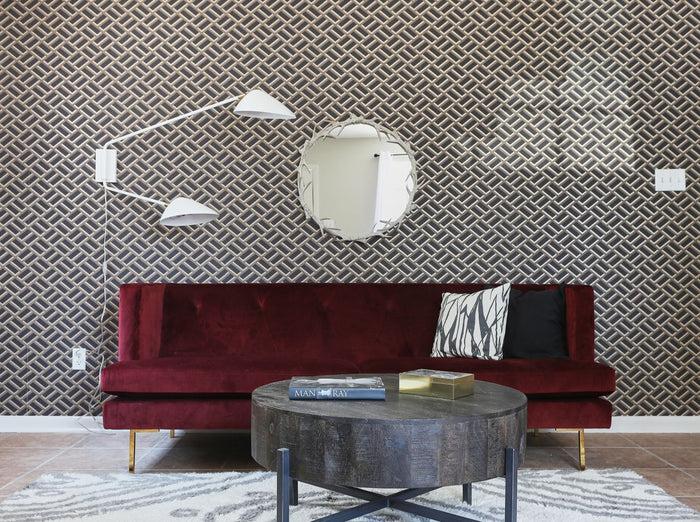 Dekowe Abstract Pillow Cover In Charcoal