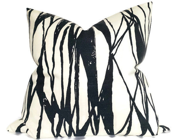 dekowe Abstract Pillow Cover in Charcoal
