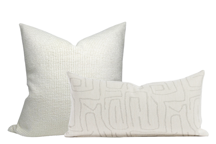 Dekowe Abstract Pillow Cover In Natural