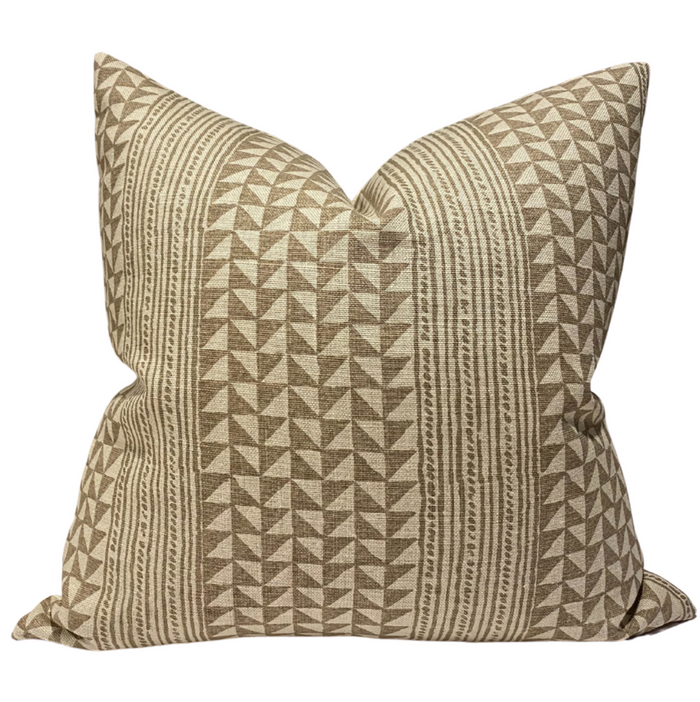 dekowe Aegean Stripe Pillow Cover in String