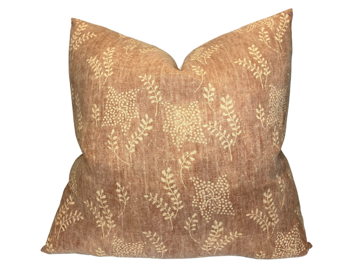 dekowe Aida Floral Pillow Cover in Roux