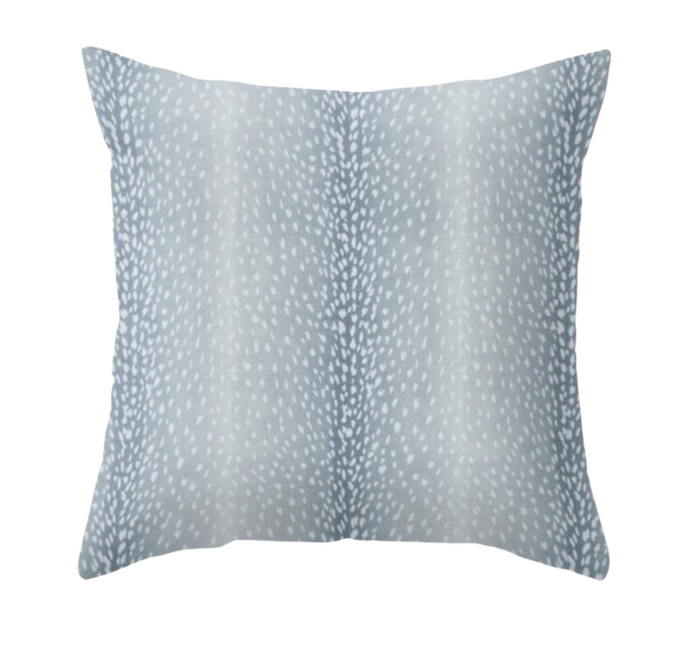 dekowe Antelope Pillow Cover in Aqua Blue