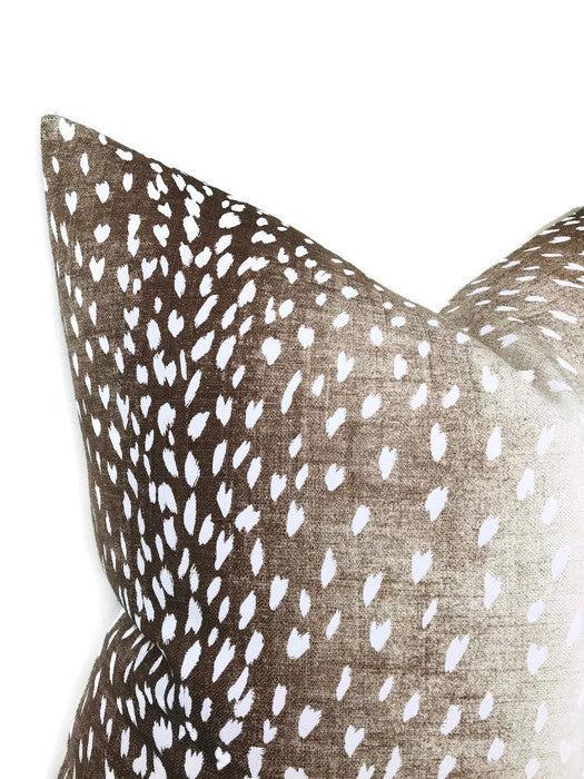 Dekowe Antelope Pillow Cover In Dark Brown