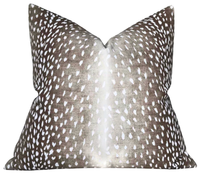 dekowe Antelope Pillow Cover in Dark Brown