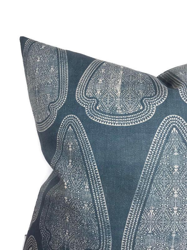 Dekowe Artemis Pillow Cover In Lake Blue