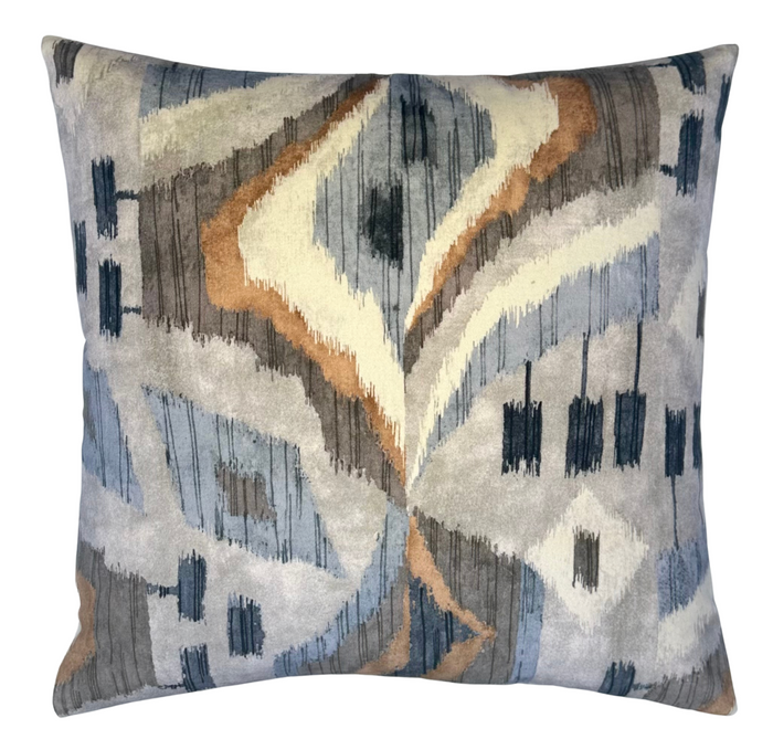 Dekowe Artesian Velvet Pillow Cover In Birch