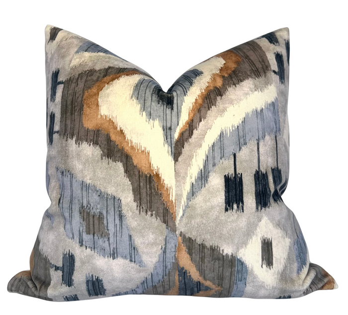dekowe Artesian Velvet Pillow Cover in Birch