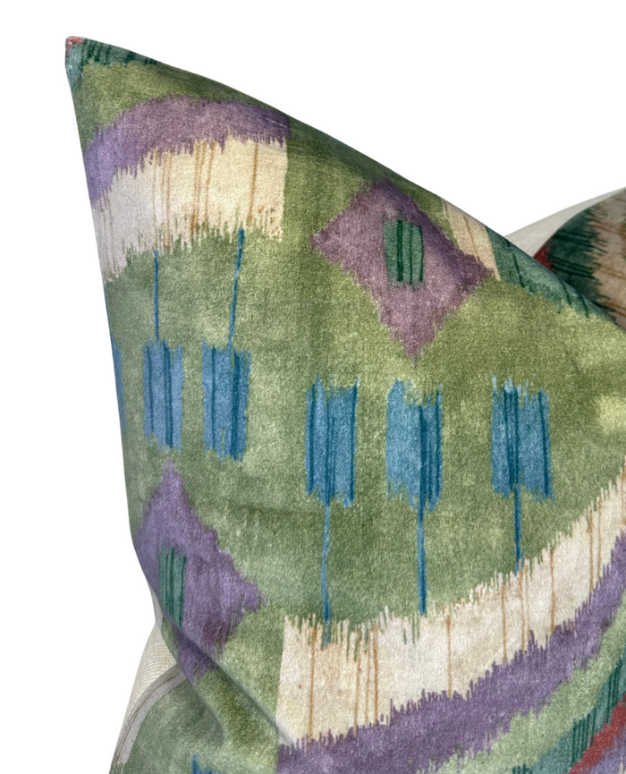 Dekowe Artesian Velvet Pillow Cover In Wild Sage